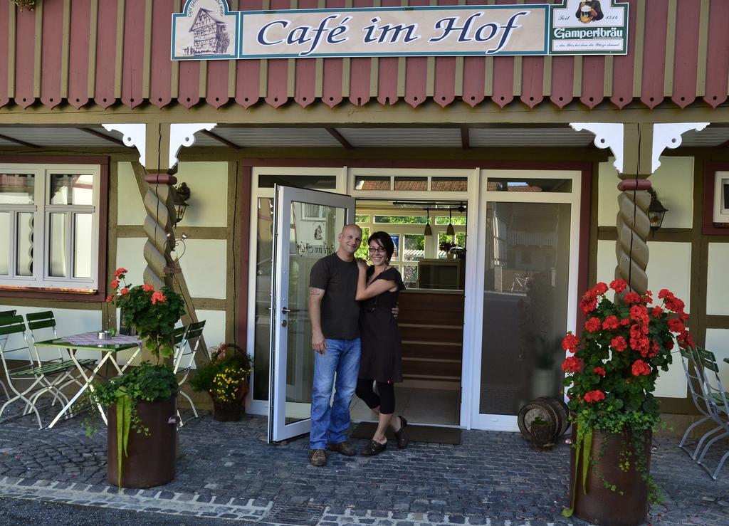 Cafe Im Hof- Bed & Breakfast Streufdorf Εξωτερικό φωτογραφία